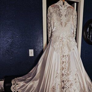 Vintage Satin Ballgown 1990s